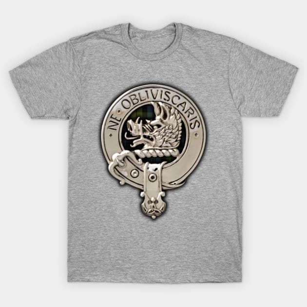 Clan Campbell Crest & Tartan T-Shirt by Taylor'd Designs